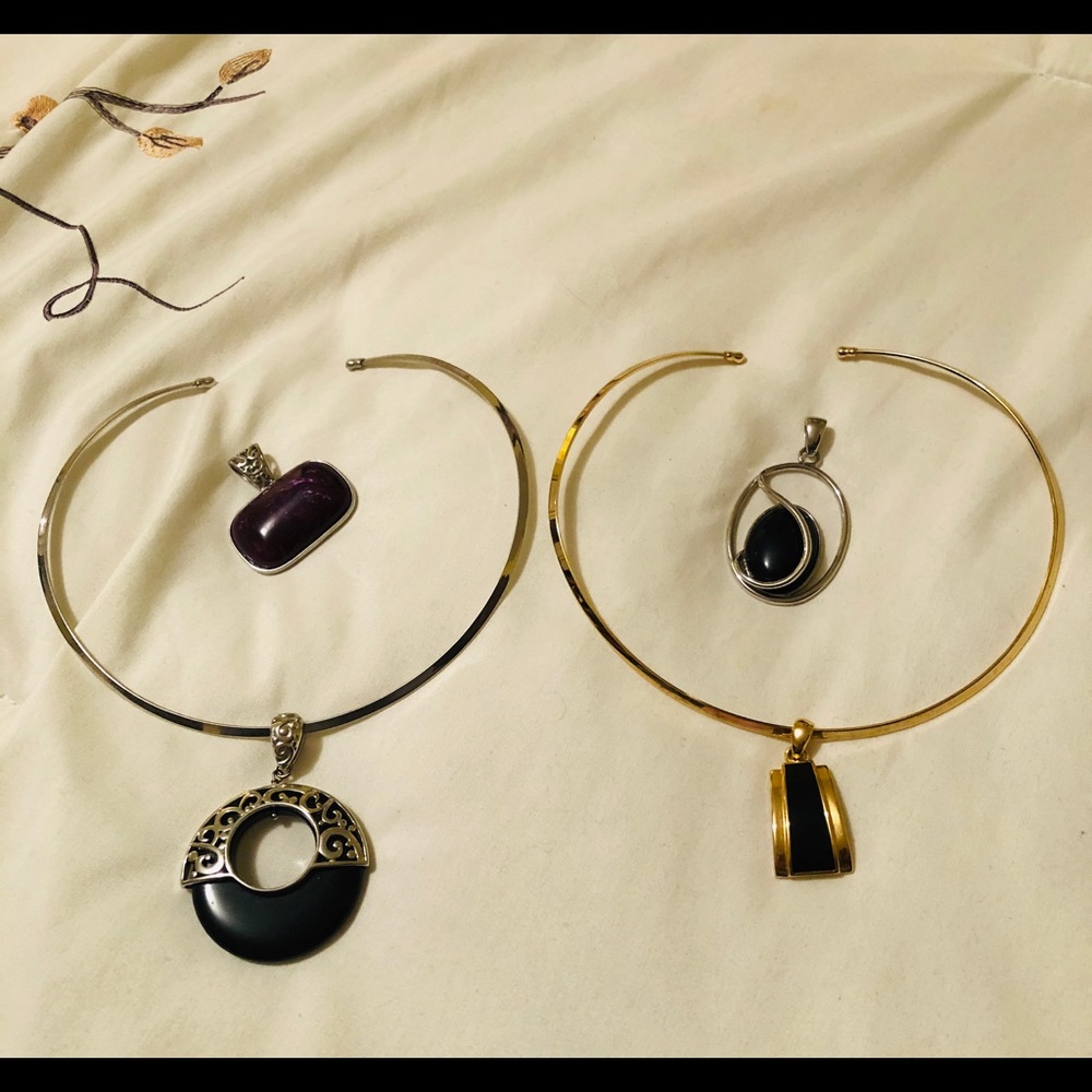 Lia Sophia 6 piece necklace & pendant jewelry lot